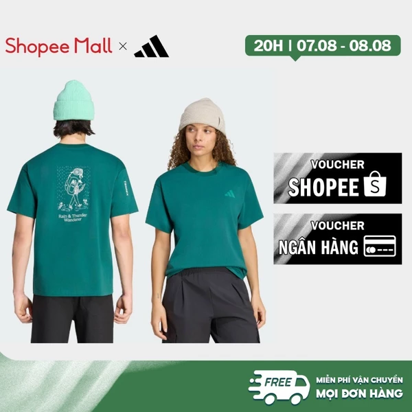 adidas Hiking ÁO THUN GRAPHIC TERREX WANDERER Unisex màu xanh lá KS2533