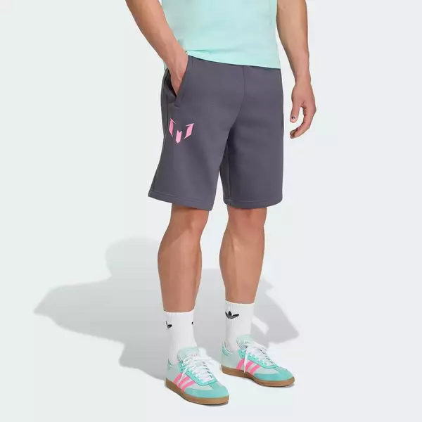 adidas Bóng đá Quần Short Messi Nam Xám KD6409