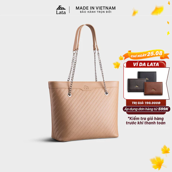 Túi Lata (Thời trang nữ đi làm cỡ trung - Túi xách da TX14)