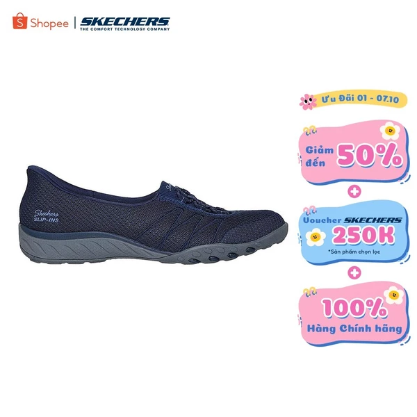 Giày Búp Bê Nữ Skechers Slip-ins Modern Comfort Breathe-Easy Striking Stroll - 100755-NVY