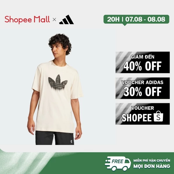 [Duy nhất 8.8 - VOUCHER 30%]adidas Phong cách sống Áo Thun Ba Lá Skeleton Nam trắng JN4559