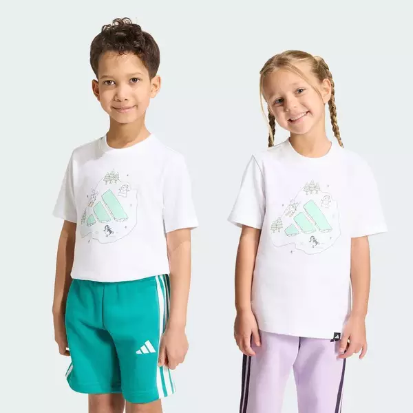 adidas Phong cách sống ÁO THUN GRAPHIC SUMMER ADVENTURES CHO BÉ Trẻ em trắng KE1600