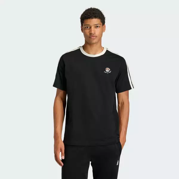 adidas Lifestyle LUX COFFEE CAFE CUP GRAPHIC T-SHIRT Men Black KG5413