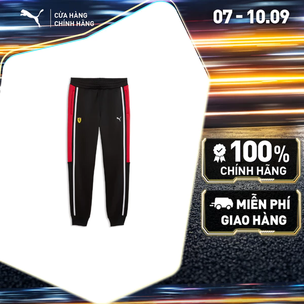 Quần Dài Thể Thao PUMA Nam Ferrari MT7 Track Pant Black Màu Đen