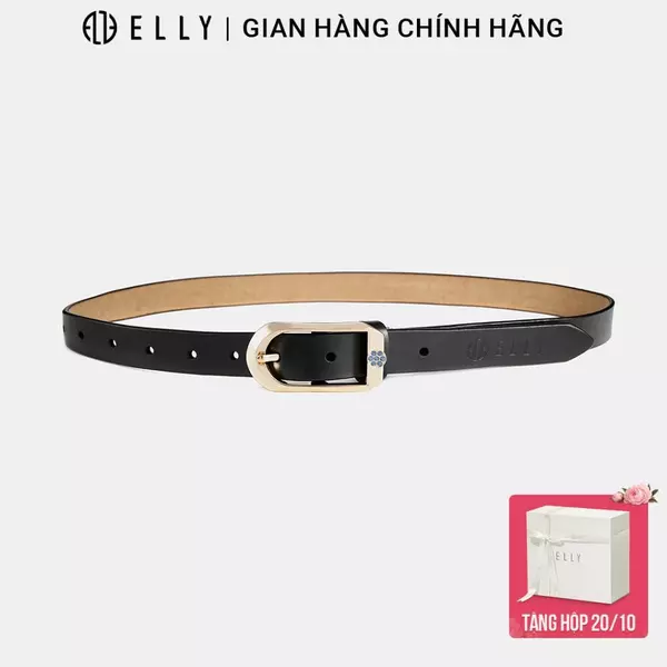 Thắt lưng nữ ELLY ED37 khóa gài kim da bò Italy cao cấp dây nịt nữ thời trang chính hãng