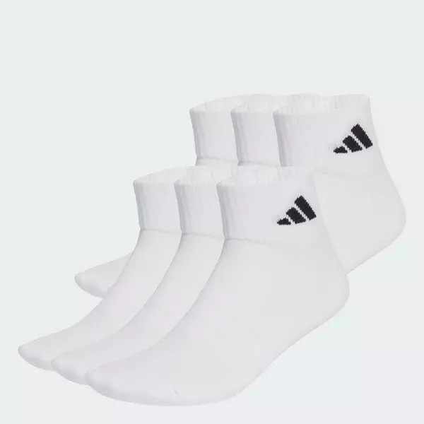 adidas Phong cách sống Bộ 6 Đôi Tất Cổ Chân Lót Đệm Essentials Unisex trắng KE5495