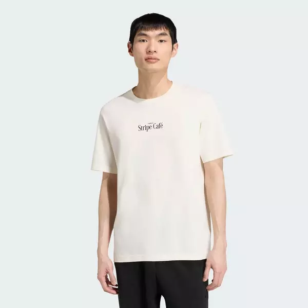 adidas Phong cách sống ÁO THUN GRAPHIC COFFEE CAFE DONUT BAG Nam trắng KT9716