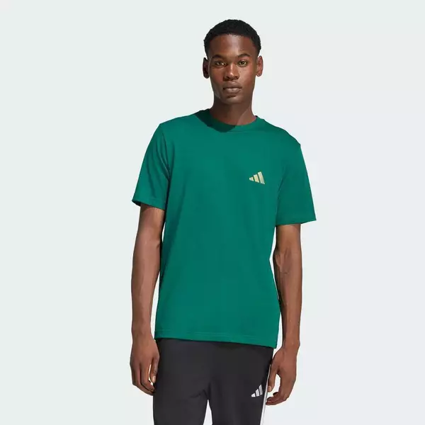 adidas Phong cách sống ÁO THUN GRAPHIC I LIKE THE STRIPES Nam màu xanh lá JZ5022