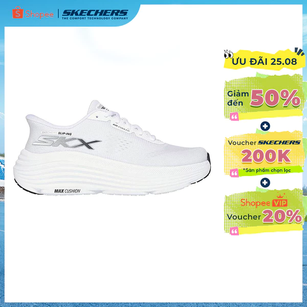 Giày Thể Thao Nữ Skechers Slip-ins Max Cushioning Endeavour Hallandale-129473-WBK Air-Cooled Goga Mat Online Sale
