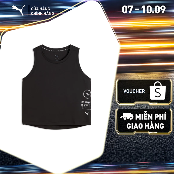 Áo Thun Tập Luyện PUMA Nữ W HYROX CLOUDTHERMO CROPTANK Black Màu Đen