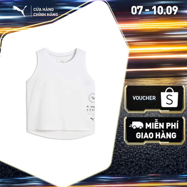 Áo Thun Tập Luyện PUMA Nữ W HYROX CLOUDTHERMO CROPTANK White Màu Trắng