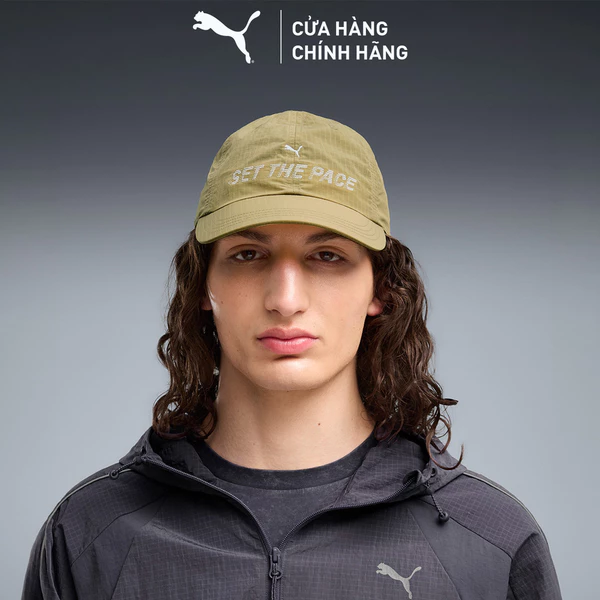 Nón Thể Thao PUMA Unisex RUN CULTURE SHORT VISOR CAP Chai Latte Màu Nâu