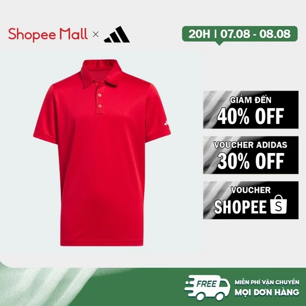 [Duy nhất 8.8 - VOUCHER 30%]adidas Đánh gôn Áo Polo Ngắn Tay Performance Trẻ Em Trẻ em Đỏ IU3514