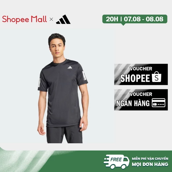 adidas Quần vợt & Padel Tennis Áo Thun Tennis Club 3 Gạch CLIMACOOL Nam Đen JG0978