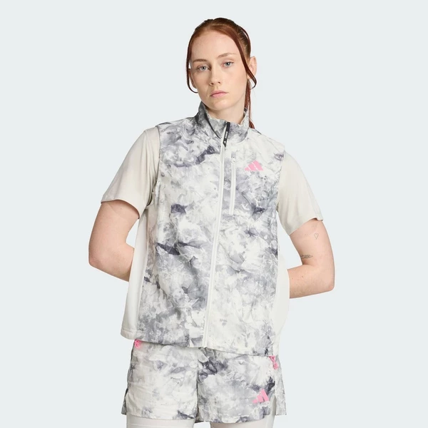 adidas Chạy Gi Lê Chạy Bộ Nhuộm Phun Own The Run Nữ Xám JL8726
