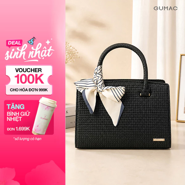 Túi Xách Tay Nữ GUMAC Dáng Hộp Đứng Nhỏ Gọn Dễ Phối Đồ Thanh Lịch TXG05034