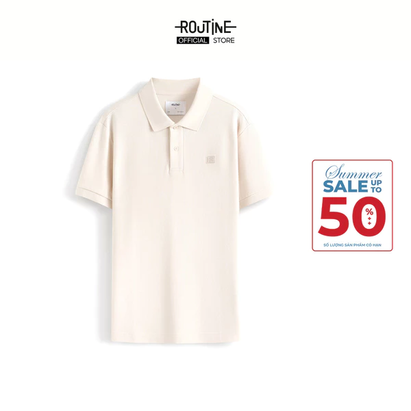 Áo Polo Nam Tay Ngắn Logo Silicon Form Fitted - Routine 10S25POL007