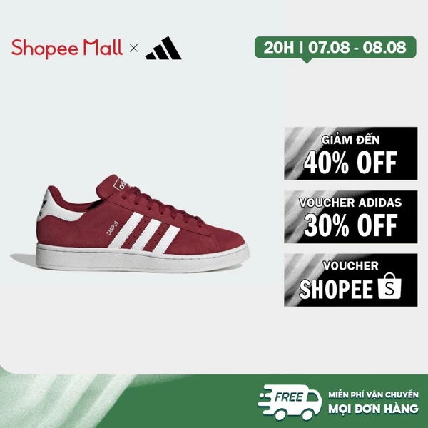[Duy nhất 8.8 - VOUCHER 30%]adidas Lifestyle Campus 2.0 Shoes Men Burgundy ID9842