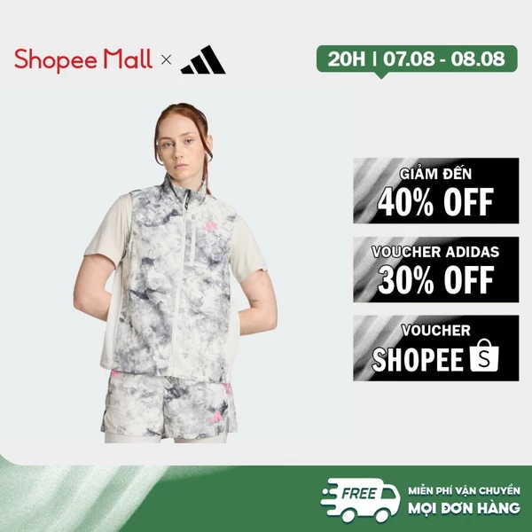 [Duy nhất 8.8 - VOUCHER 30%]adidas Chạy Gi Lê Chạy Bộ Nhuộm Phun Own The Run Nữ Xám JL8726