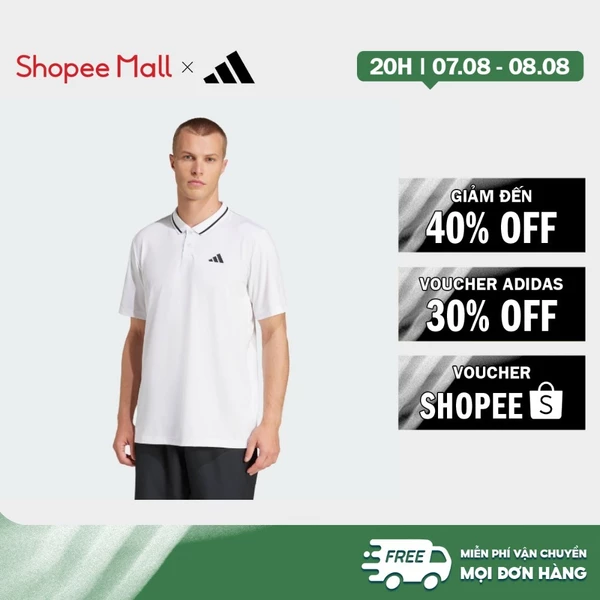 [Duy nhất 8.8 - VOUCHER 30%]adidas Tennis & Padel Tennis Club Tennis Climacool Piqué Polo Shirt Men White JD8644