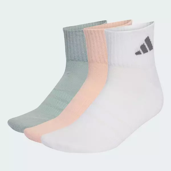 adidas Phong cách sống BỘ 3 ĐÔI TẤT CỔ CHÂN THỂ THAO CÓ ĐỆM Unisex Hồng KG3654