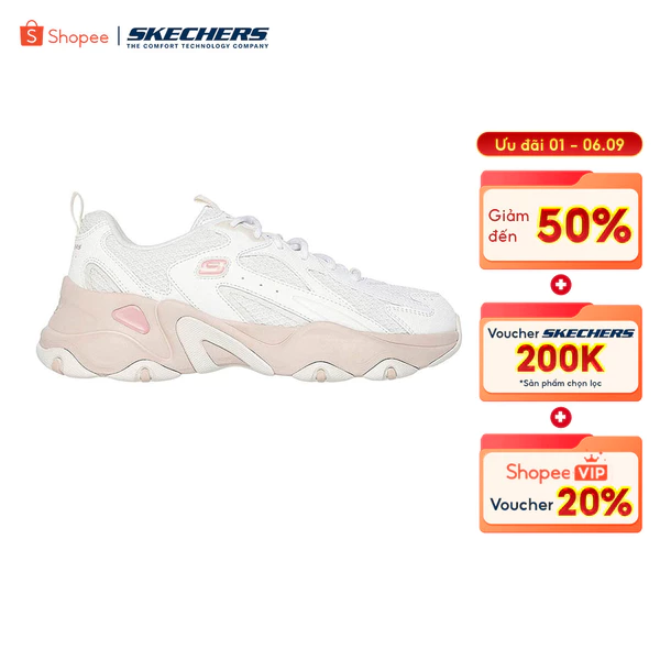 Giày Thể Thao Nữ Skechers Sport D'Lites 5.0 Modern Twist Thường Ngày - 150523-WTAN Air-Cooled Memory Foam