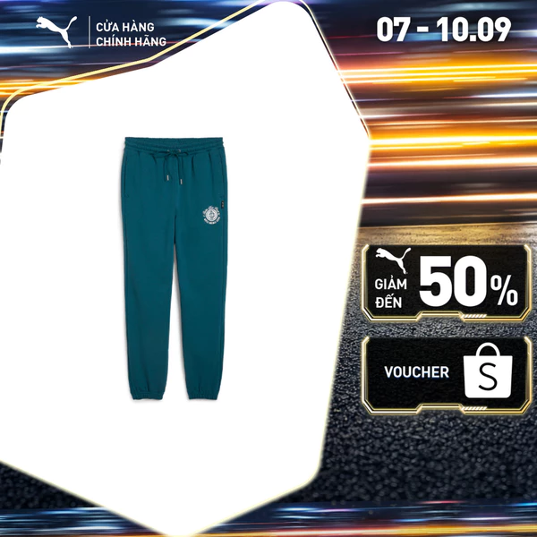 Quần Dài Thời Trang PUMA Nam X PTC Sweatpants Cold Green Màu Xanh Lá