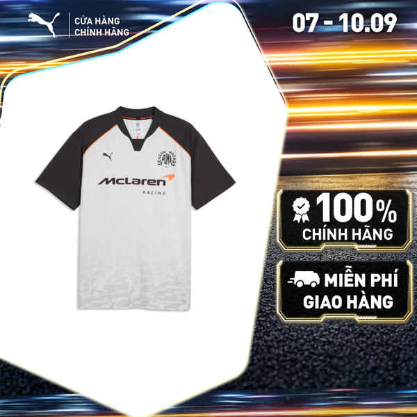 Áo Thun Thể Thao PUMA Nam McLaren Jersey Titan Black Màu Xám