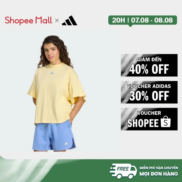 [Duy nhất 8.8 - VOUCHER 30%]adidas Phong cách sống ÁO THUN 3 STRIPES STUDIO BOYFRIEND Nữ Màu vàng KU6059