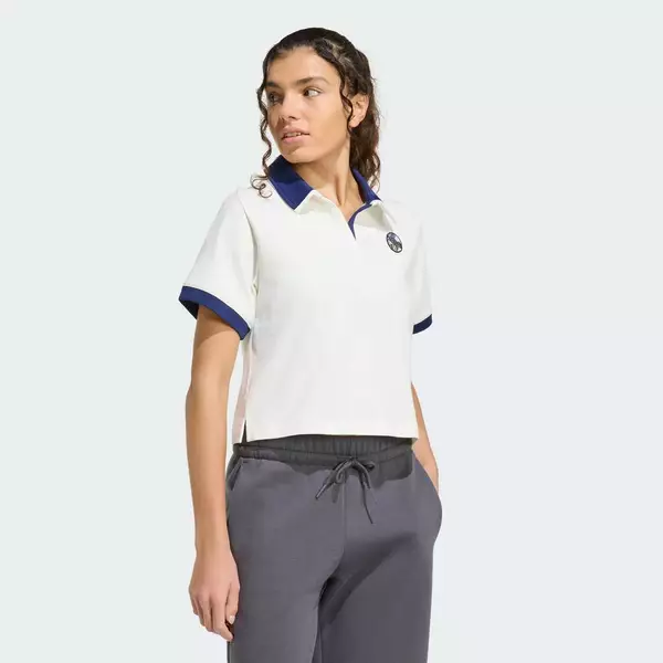 adidas Phong cách sống Áo Thun POP ART GRAPHIC POLO Q2 Nữ trắng KB7205