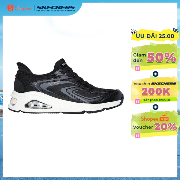 Giày Thể Thao Nữ Skechers Slip-ins SKECHERS Street Tres-Air Uno EZ-Glide-177408-BLK Air-Cooled MF Online Sale