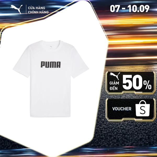 Áo Thun Thời Trang Ngắn Tay PUMA Nam ESS Logo Tee White Màu Trắng