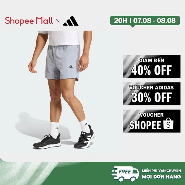 [Duy nhất 8.8 - VOUCHER 30%]adidas Gym & Training Quần Short Tập Luyện Lưới D4T PrimeLift Essentials Nam Xám KE4850