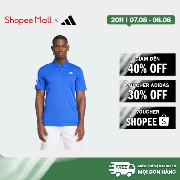 [Duy nhất 8.8 - VOUCHER 30%]adidas Quần vợt & Padel Tennis Áo Polo Tennis 3 Sọc Club Nam Màu xanh da trời IZ3220