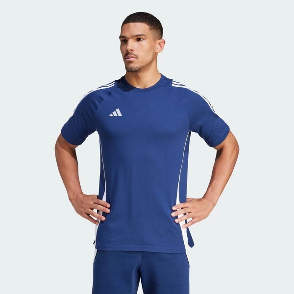adidas Bóng đá Áo Thun Thể Thao Tiro 24 Nam Màu xanh da trời IR9347