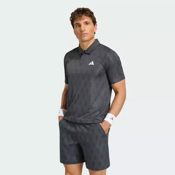 adidas Tennis CLUB TENNIS CLIMACOOL GRAPHIC POLO SHIRT Men Grey KS8273