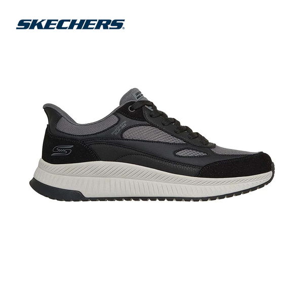 Giày Thể Thao Nam Skechers Slip-Ins BOBS Sport Squad 4 Core Look Thường Ngày - 118412-BKGY Memory Foam