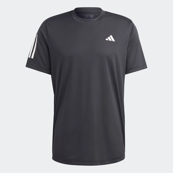 adidas Tennis Club 3-Stripes Tennis Tee Men Black HS3262