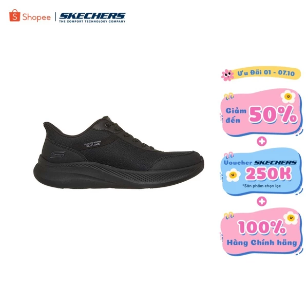 Giày Thể Thao Nam Skechers Slip-Ins BOBS Sport Moda Flex Slick Stride Thường Ngày - 118158-BBK
