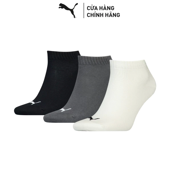 Bộ 3 Đôi Vớ Thể Thao PUMA Unisex U Quarter 3P white / grey / black Màu Trắng/Đen/Xám