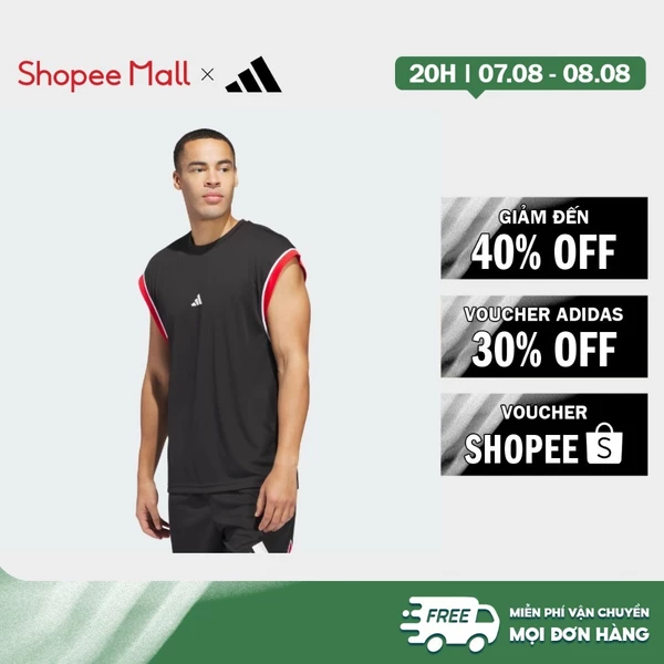 [Duy nhất 8.8 - VOUCHER 30%]adidas Bóng rổ Áo Tank Top Không Tay adidas Basketball All-World Nam Đen JI7577