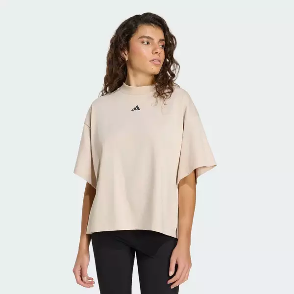 adidas Phong cách sống ÁO THUN 3 STRIPES STUDIO BOYFRIEND Nữ Be KU6079