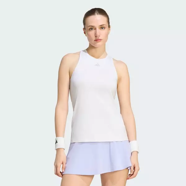 adidas Quần vợt ÁO TANK TOP GRAPHIC CLUB TENNIS CLIMACOOL Nữ trắng KQ8260