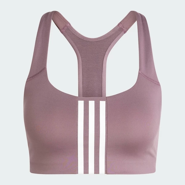 adidas Gym & Training Áo Bra Training Medium Support 3 Stripes Nữ Màu tím IY7740