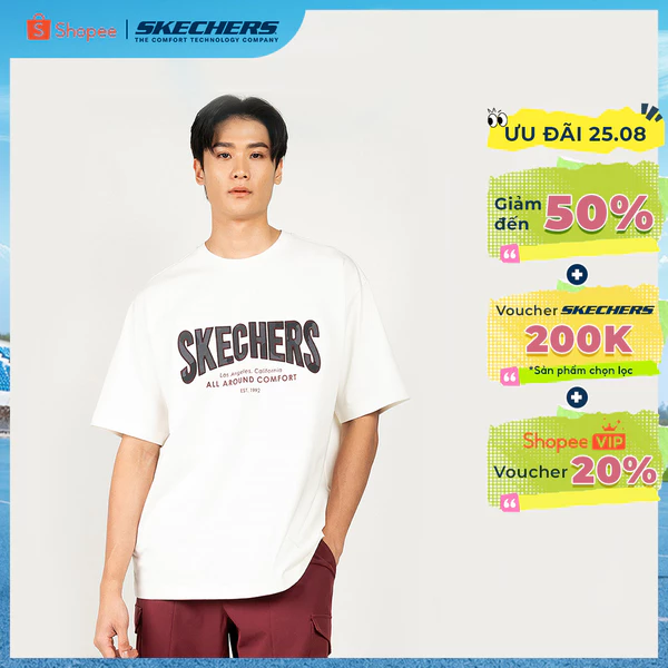 Áo Thun Tay Ngắn Unisex Skechers Urban Outdoor Short Sleeve Tee - SL325U397-00QF Online Sale