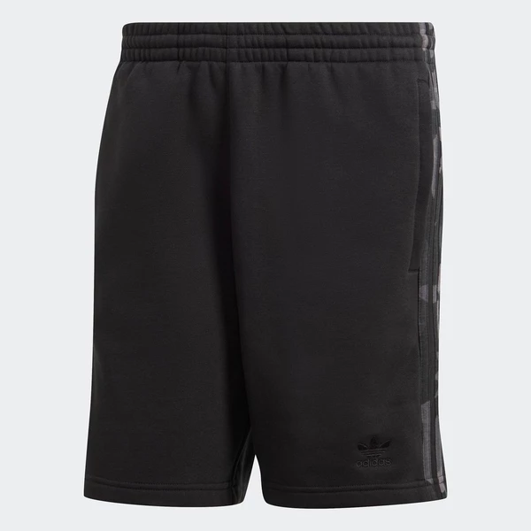 adidas Phong cách sống Quần Short Gạch Graphic Rằn Ri Nam Đen IJ0635
