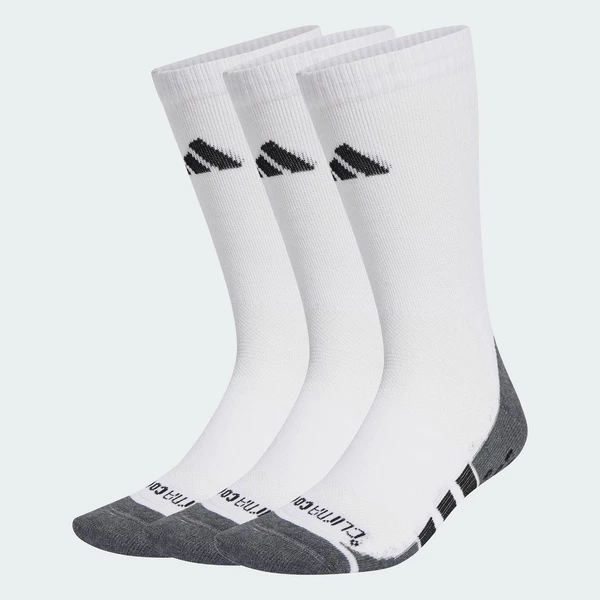 adidas Gym & Training Bộ 3 Đôi Tất Cổ Cao Lót Đệm Siêu Bám Performance CLIMACOOL Unisex trắng JD9572