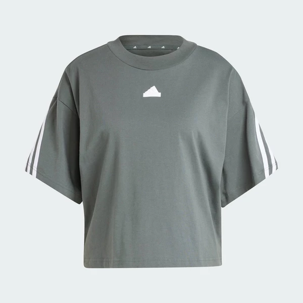 adidas Lifestyle Future Icons 3-Stripes Tee Women Grey IV5267