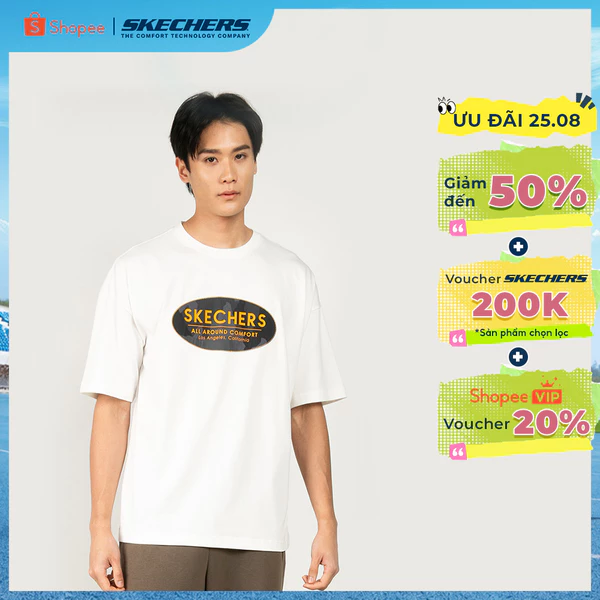 Áo Thun Tay Ngắn Unisex Skechers Urban Outdoor Short Sleeve Tee-SL325U395-00QF Online Sale