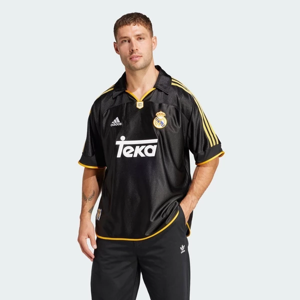 adidas Football Real Madrid 99/00 Away Jersey Men Black JW1992